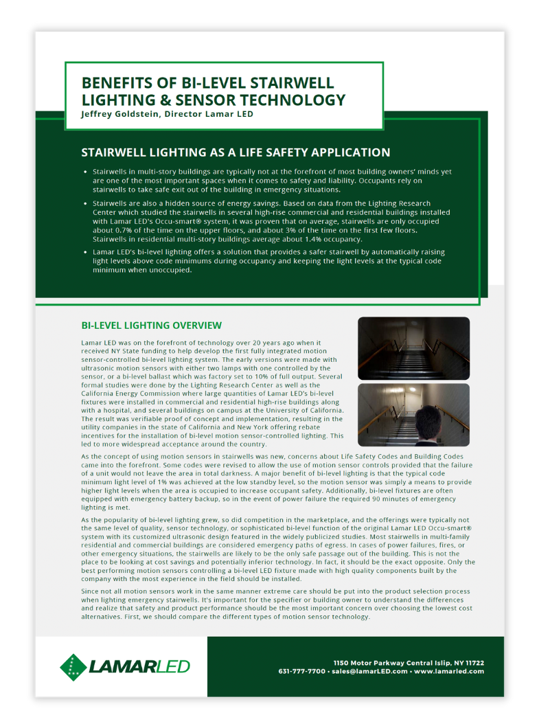 LAMAR-LED-benefits-of-bi-level-stairwell-lighting-and-sensor-technology-brochure-life-safety-applications-voyager-VOL